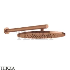 Gessi 316 SHOWER Верхняя душевая лейка с креплением 54148-708, Copper Brushed Gessi 316 SHOWER Верхняя душевая лейка с креплением 54148-708, Copper Brushed