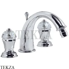 Migliore Korona SWAROVSKI Смеситель для биде, с донным клапаном ML.KRN-4725.CR, хром глянец