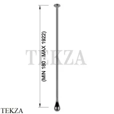 Gessi Goccia Излив для раковины потолочный под размер 33799-124, Black Metal глянец