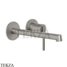 Gessi INGRANAGGIO Смеситель для раковины длинный излив, внешняя часть 63583-149, Finox Brushed Nickel