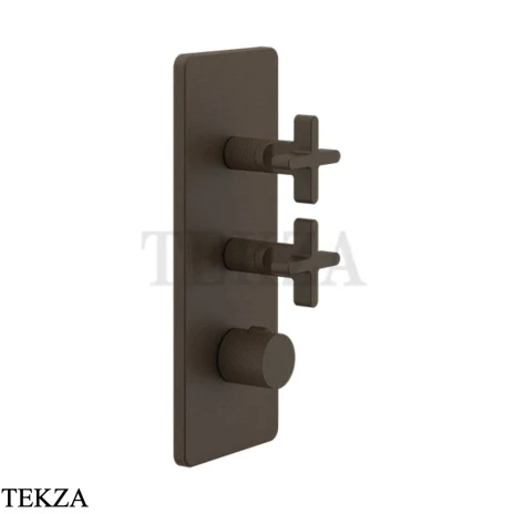 Gessi INCISO WELLNESS Термостат 2 выхода, внешняя часть 58224-845, Dark Bronze