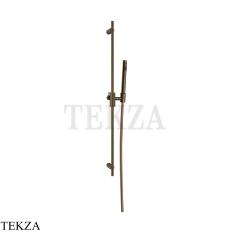 Gessi ANELLO Штанга в комплекте с душевой лейкой 63484-761, Coffee Bronze Br. PVD