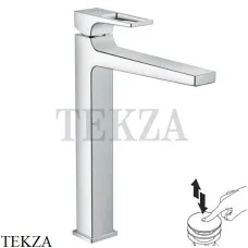 Hansgrohe Metropol Смеситель для раковины 260, с рукояткой-петлей, с донным Push-Open 74512000, хром глянец