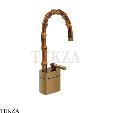 Gessi Jacqueline Смеситель для раковины низкий, без донного клапана 77027-791, бронза Deep