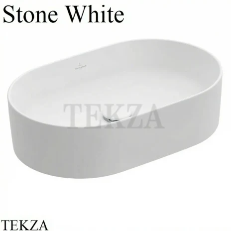 Villeroy & Boch Collaro Раковина накладная овальная, без перелива 4A1956RW, Stone White