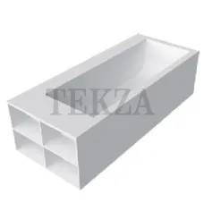 Antonio Lupi Biblio Ванна прямоугольная Biblio43 из материала Corian