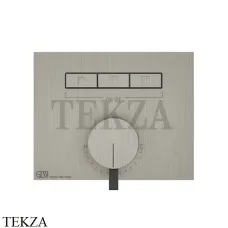 Gessi HI-FI Однорычажный смеситель, на 3 поток, внешняя часть 63081-149, Finox Brushed Nickel Gessi HI-FI Однорычажный смеситель, на 3 поток, внешняя часть 63081-149, Finox Brushed Nickel