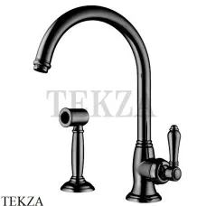 Nicolazzi Cucina Смеситель для кухни с поворотным изливом и отдельным душем, Old iron matt