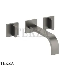Dornbracht MEM Смеситель для умывальника 3 отв. 20см, внешняя часть 36712782-99, Dark Platinum matt