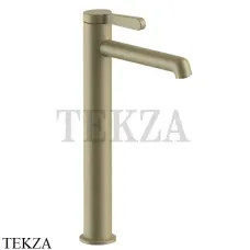 Fantini Torino Смеситель для раковины высокий, без донного клапана 58P6L906WF, Matt British Gold PVD