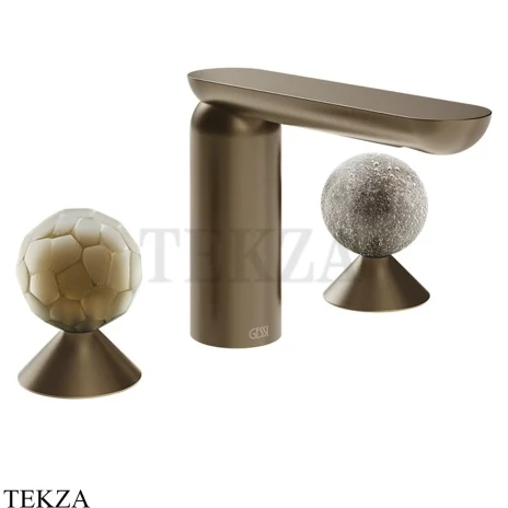 Gessi Perle Смеситель для раковины на 3 отв., без гарнитура 74465-761, бронза Coffee