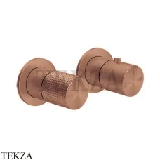 Gessi Habito CESELLO Термостат для душа на 3 потока, внешняя часть 70436-708, Copper Brushed