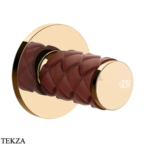 Gessi Pelle Tresse Смеситель-рычаг управления, внешняя часть 78209-430, Red Cherry/ Warm Bronze PVD
