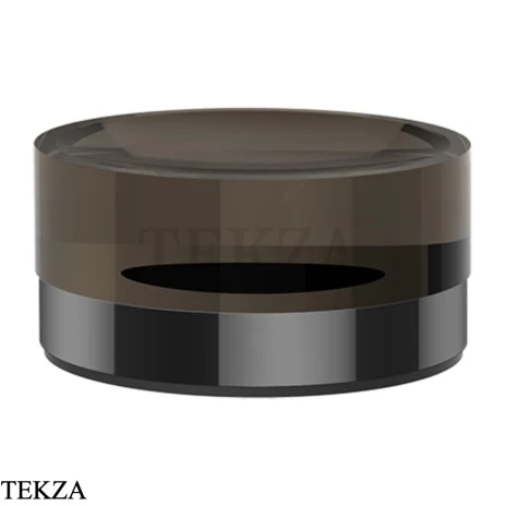 Gessi Perle Мыльница настольная круглая 74826-706, black хром глянец