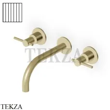 Zucchetti Helm Vertical Смеситель для раковины, внешняя часть ZHL760.XP31G2, brushed british gold PVD