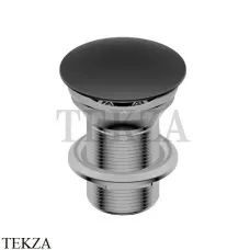 Ritmonio Донный клапан для раковины незапираемый RCMB030H2 F31, Frosted Black Chrome