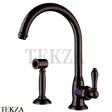 Nicolazzi Cucina Смеситель для кухни с поворотным изливом и отдельным душем, Tuscan brass