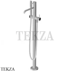 Zucchetti Helm Смеситель для ванны напольный, внешняя часть ZHE730.X, нержавеющая сталь brushed