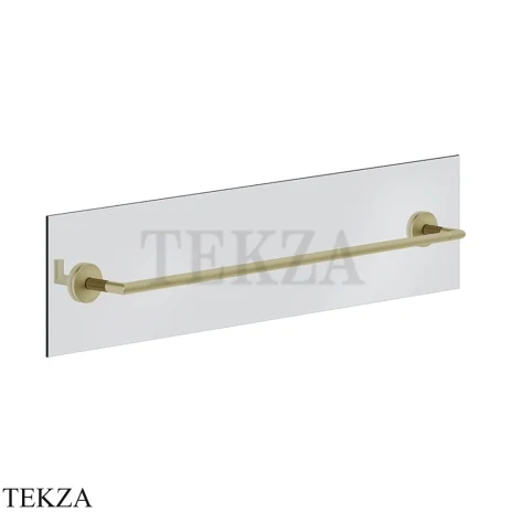 Gessi INGRANAGGIO Полотенцедержатель для крепления на стекло, 60 см 63928-727, Brushed Brass PVD