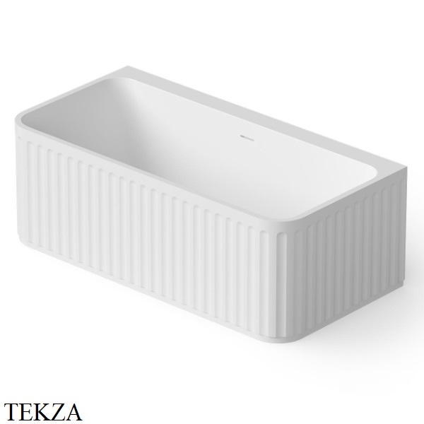 Dea Design Stripes Ванна отдельностоящая пристенная 160x80 Solid Surface DD8805 1600 18, White №18