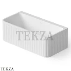 Dea Design Stripes Ванна отдельностоящая пристенная 160x80 Solid Surface DD8805 1600 18, White №18