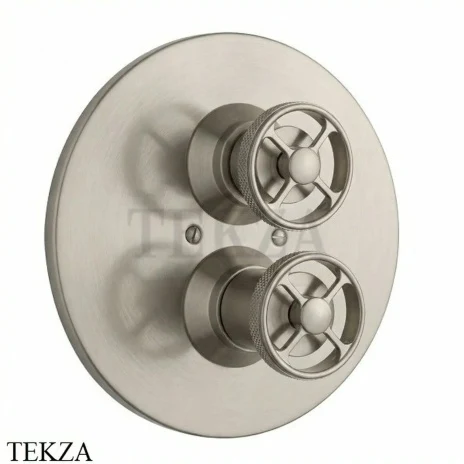 Nicolazzi Arena Термостат для душа, 1-2 потока, внешняя часть, 4909EXTNS44, Satin nickel