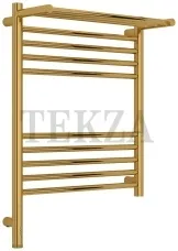 Сунержа Богема 3.1 Полотенцесушитель электрический с полкой 600х500 МЭМ левый 03-6006-6050, Золото глянец Сунержа Богема 3.1 Полотенцесушитель электрический с полкой 600х500 МЭМ левый 03-6006-6050, Золото глянец