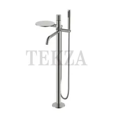 Boheme Stick Смеситель для ванны напольный, комплект Stick 129-NB.4 Nickel Brush SPIRALE