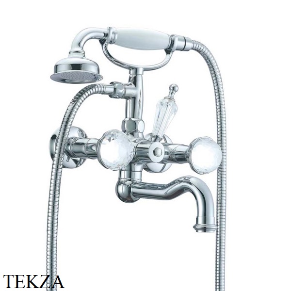 Boheme Brilante Presente Смеситель для ванны, с гарнитуром 353, Хром глянец