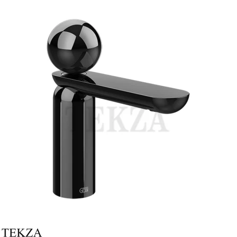 Gessi Perle Смеситель для раковины, без донного клапана 74002-706, black хром глянец