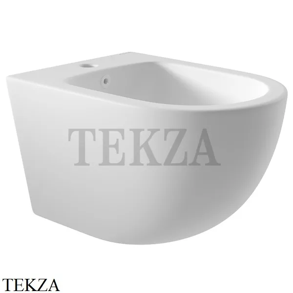 Aqueduto OVO Биде подвесное, 1 отверстие под смеситель OVO0320 Белый матовый