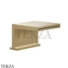 Gessi CASCATA Каскадный излив на борт ванны или подиум 20191-726, Warm Bronze Br.