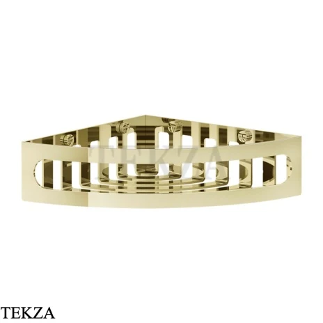 Gessi RILIEVO Полка-решетка угловая в душевую зону 59561-710, Brass PVD