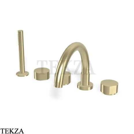 FIMA Carlo Frattini SO Смеситель на борт ванны ( ручки отдельно) F3174HS, Brushed Champagne