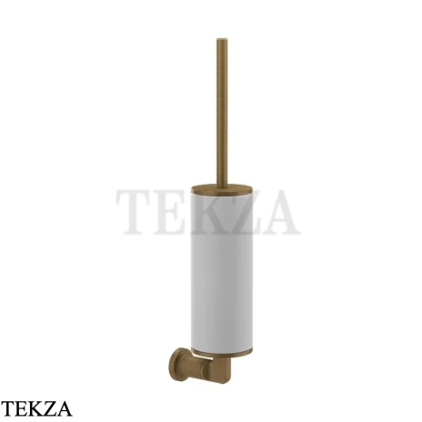 Gessi INCISO accessories Туалетный ершик настенный, белый 58519-713, Antique Brass