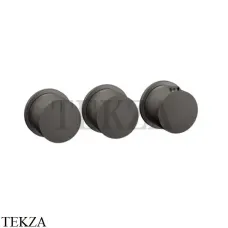 Gessi Habito Bath-shower Термостат на 2 потока, внешняя часть 63434-707, Black Metal Brushed