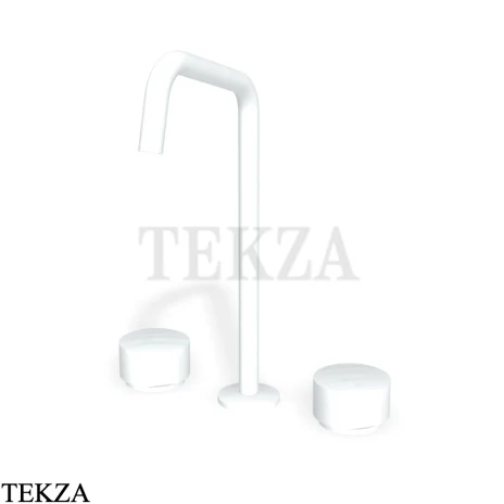 FIMA Carlo Frattini SO Смеситель для раковины 3 отв., без гарнитуры ( ручки отдельно) F3191DBS.1, white matt