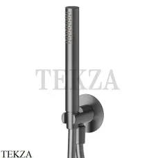 Newform Душевой комплект с ручной лейкой стержневой INOX 69645X.59.064, PVD Brushed gun metal
