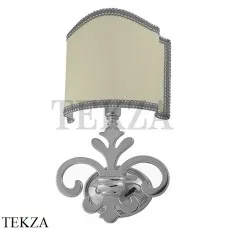 Migliore Mirella Светильник настенный с тканевым абажуром 17257, хром глянец Migliore Mirella Светильник настенный с тканевым абажуром 17257, хром глянец