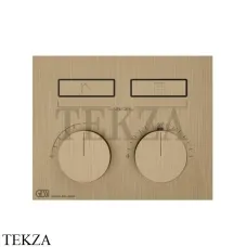 Gessi HI-FI Термостатический смеситель на 2 потока, внешняя часть 63004-726, Warm Bronze Br.