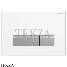 Geberit Sigma40 Клавиша смыва, стекло/алюминий 115.600.SI.1, белый/брашированный Geberit Sigma40 Клавиша смыва, стекло/алюминий 115.600.SI.1, белый/брашированный