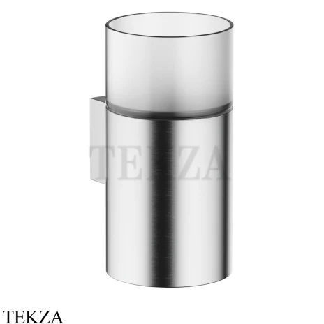 Dornbracht Стакан настенный с держателем, хрусталь матовый 83401979-93, Brushed Chrome