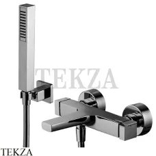FIMA Carlo Frattini Zeta Смеситель для ванны с гарнитуром F3964CN, Black chrome