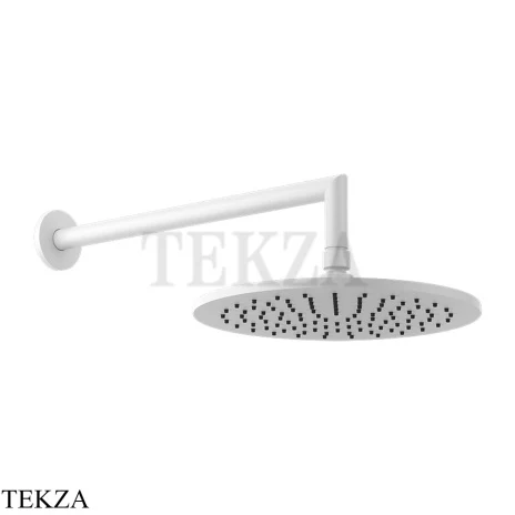 Gessi ANELLO Верхняя лейка с кронштейном D25 см 63348-279, Matte White