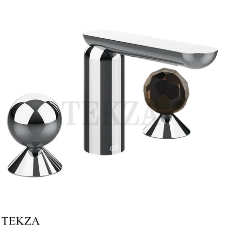 Gessi Perle Смеситель для раковины на 3 отв., без гарнитура 74025-031, хром глянец