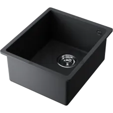 Omoikiri Bosen 38-U Кухонная мойка Tetogranit прямоугольная 38-U-BL 4993157 черный