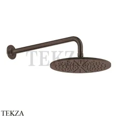 Gessi INCISO SHOWER Верхняя душевая лейка 30 с кронштейном 58248-845, Dark Bronze