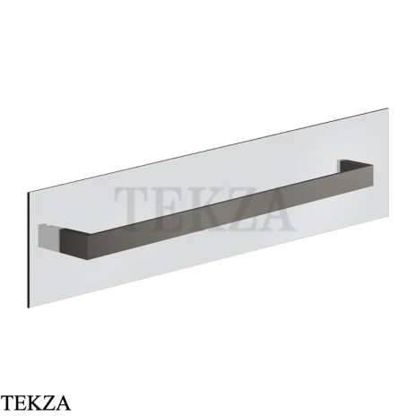Gessi Rettangolo Полотенцедержатель для крепления на стекло, 60 см 20965-707, Black Metal Brushed PVD