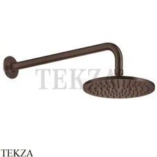Gessi INCISO SHOWER Верхняя душевая лейка 20 с кронштейном 58148-845, Dark Bronze