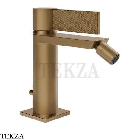 Gessi Inverso Diamantato Смеситель для биде, с донным клапаном 73607-791, Deep Bronze Brushed PVD